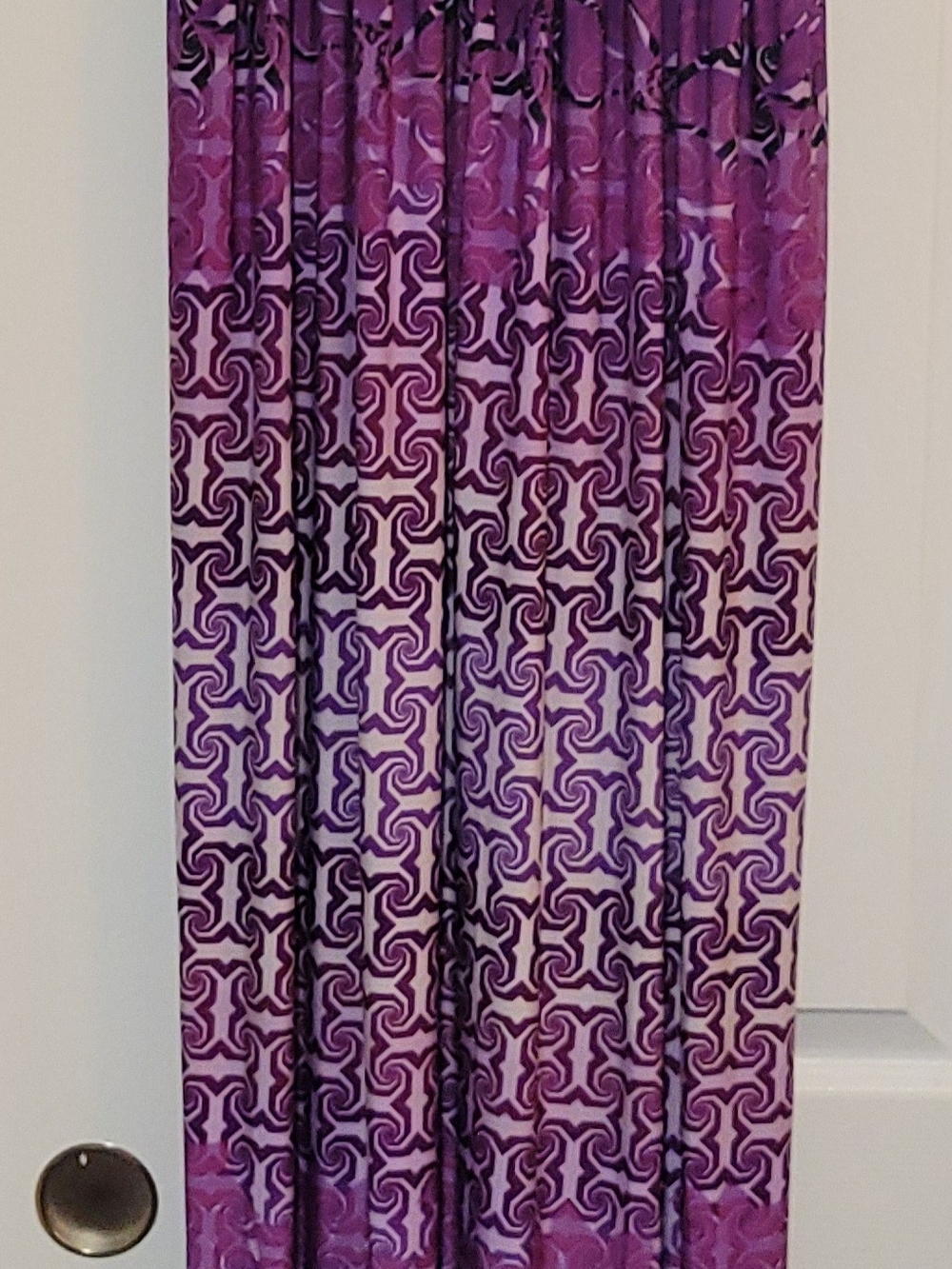 Bailey Blue Purple Geometric Print Maxi Dress Sz XL